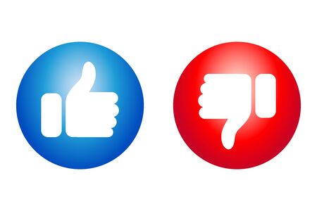 Like and dislike icon for your sites and appsのイラスト素材