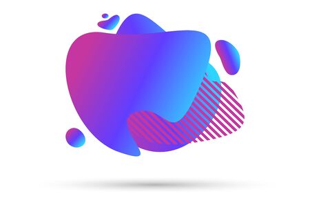 Wavy gradient with simulated liquid for design projectsのイラスト素材