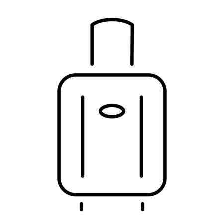 Simple icon of a suitcase on wheels.のイラスト素材