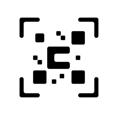 A simple QR code icon for your projectsのイラスト素材