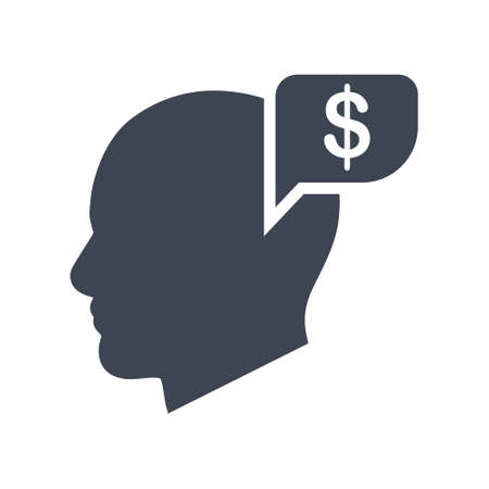 Money thinking iconのイラスト素材