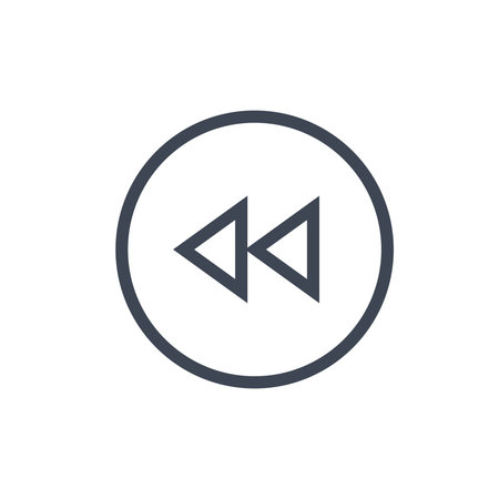 Backwards Button Iconのイラスト素材