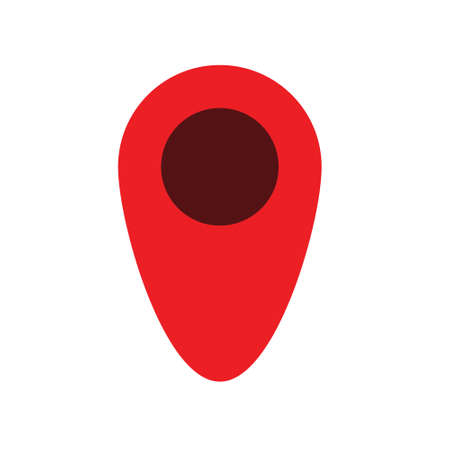 Map pointer icon, GPS location symbol, Maps pin, Location map iconのイラスト素材