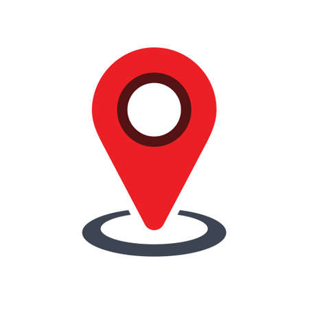Map pointer icon, GPS location symbolのイラスト素材