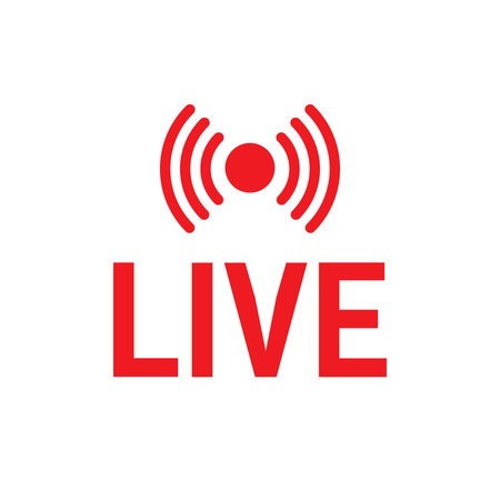 Set of live streaming icons. Large set of buttons. Live streaming, broadcasting, online stream. ...