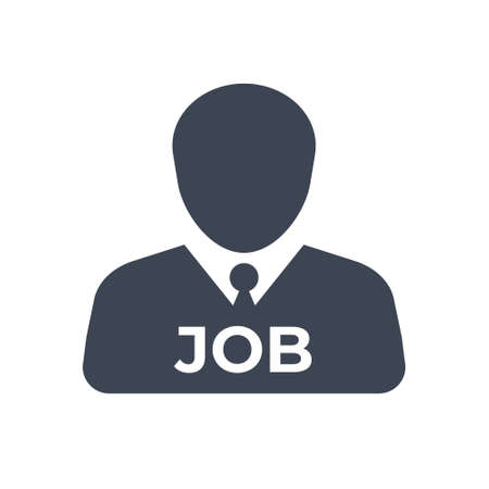 Job candidate, post, employee iconのイラスト素材