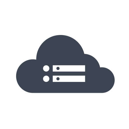Cloud Server Iconのイラスト素材