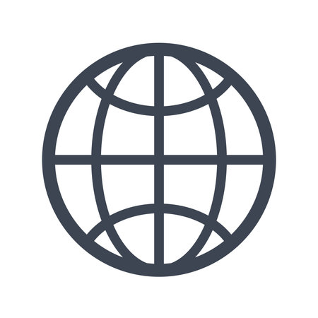 Global icon. vector graphicsのイラスト素材