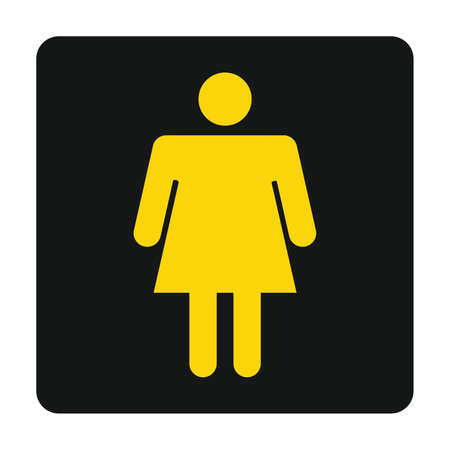 Woman toilet signs iconのイラスト素材