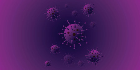 Bacteria or virus infection flu background