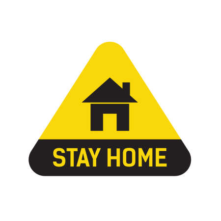 Stay Home iconのイラスト素材