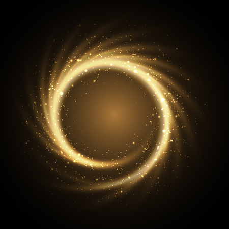Smooth vector vortex on a dark background. Abstract backgroundのイラスト素材