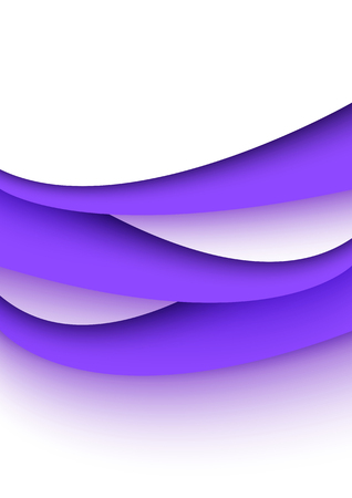 Modern design of the cover from the curved superimposed layers of paper. Abstract vector backgroundのイラスト素材