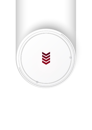 Arrow button on white background vector icon.のイラスト素材
