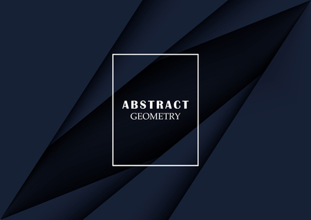 Abstract geometric background. Layers of paper. Vector illustration. Business design concept. Decorative web layout. Corporate brochure template.のイラスト素材