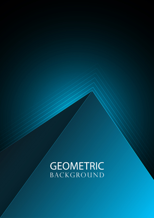 Abstract geometric background. Layers of paper. Vector illustration. Business design concept. Decorative web layout. Corporate brochure template.のイラスト素材