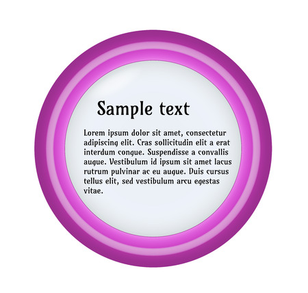 purple circle label with white line on white backgroundのイラスト素材