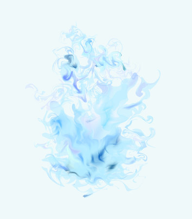 abstract blue background with water colors and blue smokeのイラスト素材