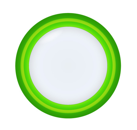 green circle label with white line on white backgroundのイラスト素材