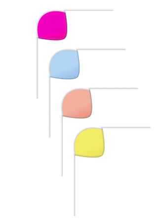 gradient color label in the corner of the pageのイラスト素材