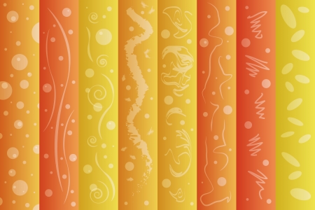 background from different color lines with different objectsのイラスト素材
