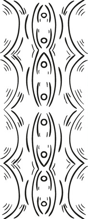 seamless pattern of the abstract sketch on white backgroundのイラスト素材