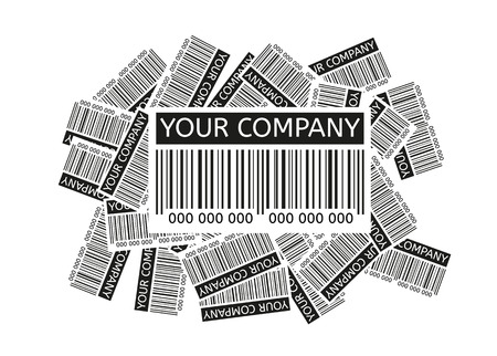 barcodes vector with place for your or something elseのイラスト素材