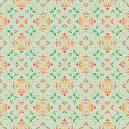 seamless pattern with green background, vector backgroundのイラスト素材