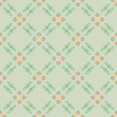 seamless pattern with green background, vector background