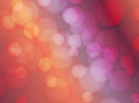 Abstract circular bokeh on on colorful background, vectorのイラスト素材