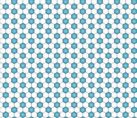 seamless pattern with black and white hexagons like football ball patternのイラスト素材