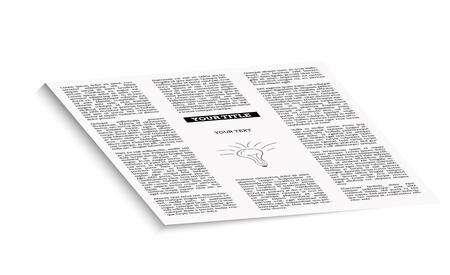 newspaper with empty place for your text or advertisementのイラスト素材