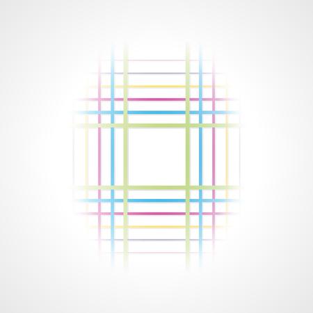 abstract color lines in circle on gray gradient backgroundのイラスト素材