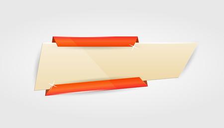 empty color banner on gray gradient backgroundのイラスト素材