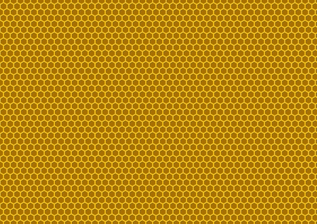 Bee's honeycomb illustration. Natural background with honeycomb pattern.のイラスト素材