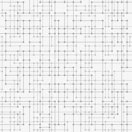 Messy connected dots seamless background. Wallpaper created from different small triangles created from connected dots. Molecular chaotic background. Seamless pattern.のイラスト素材