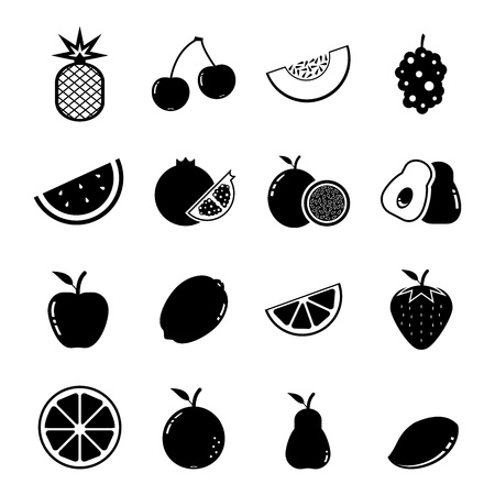 Fruit Iconのイラスト素材