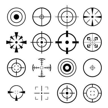 Crosshairs Iconのイラスト素材
