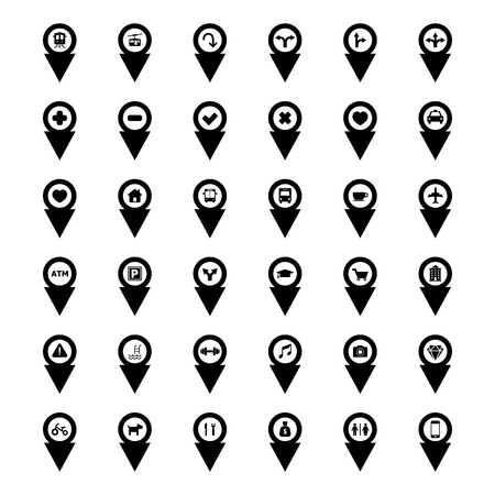 Pointer with iconのイラスト素材