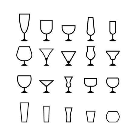 Glass iconのイラスト素材