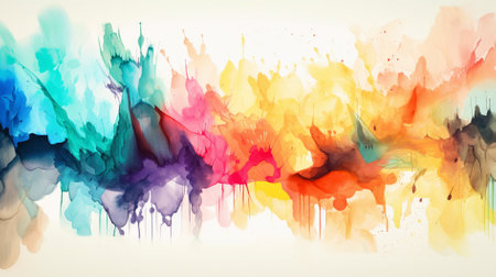 Vibrant Watercolor Abstract Wallpaper Background and soft tonesの素材