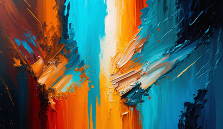 Abstract art background. Hand painted background. SELF-MADE.の素材