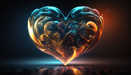 3D rendering of abstract fractal, digital artwork for creative graphic designの素材