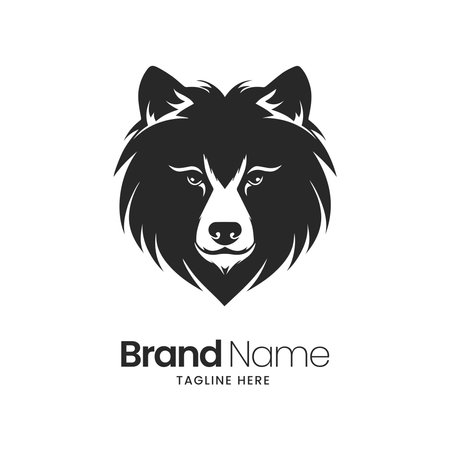 Wolf logo template. Can be used as a logotype for a companyのイラスト素材