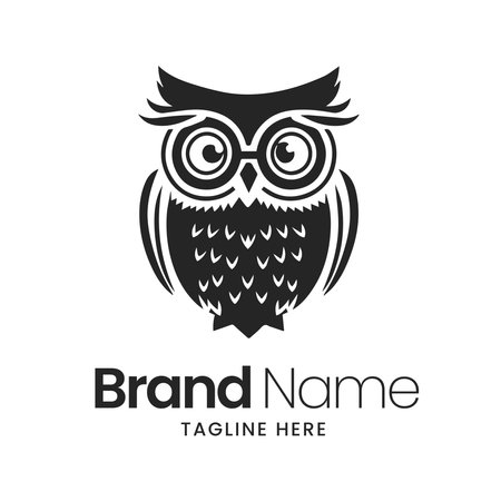 Owl logo with modern concept. Vector illustration for your business.のイラスト素材