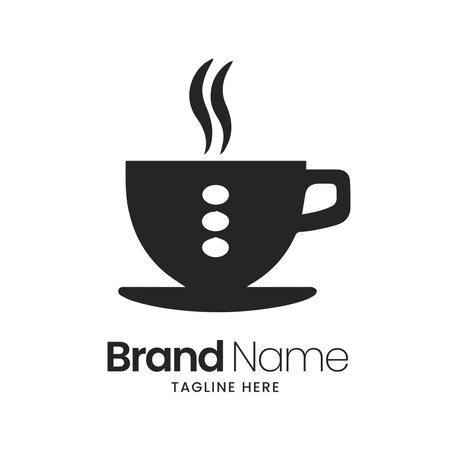 Coffee logo template. Vector illustration. Design element for your businessのイラスト素材
