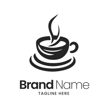 Coffee Logo Design Vector Template. Coffee Shop Logo Design Conceptのイラスト素材