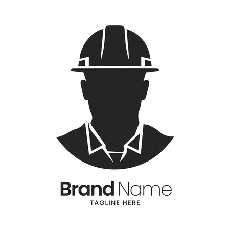 Builder Logo Design Vector Template. Engineer Icon Design. Engineer Icon Designのイラスト素材