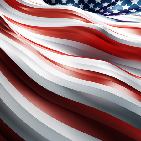 American flag background. Vector illustration. Eps 10. Gradient mesh.の素材