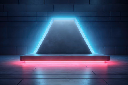 Abstract Scene Background for Product Presentation: Product Podium, Stage Pedestal Podiumの素材